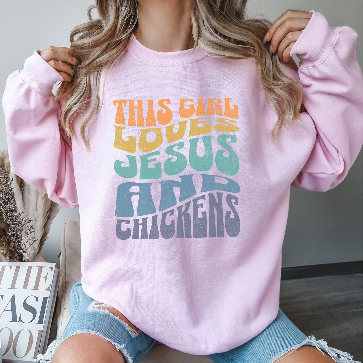 Jesus and Chickens Sweatshirt