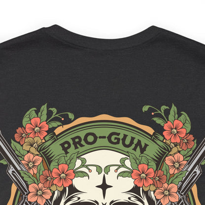 Pro-Gun Anti-Idiot Skull T-shirt