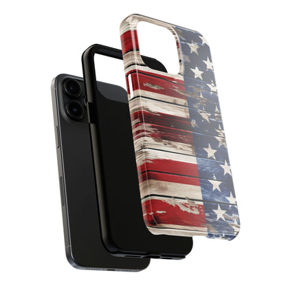 Wood Stars Stripes Patriotic Phone Case