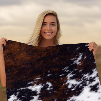 Cowhide Print Mama Blanket