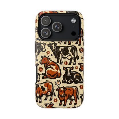 Retro Cows Tough Case