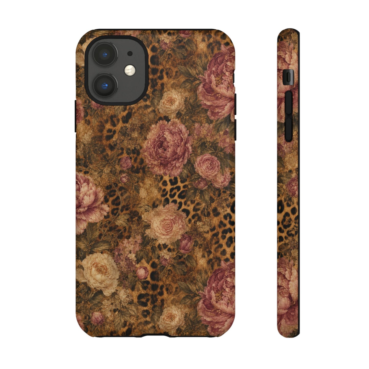 Leopard Floral Tough Case