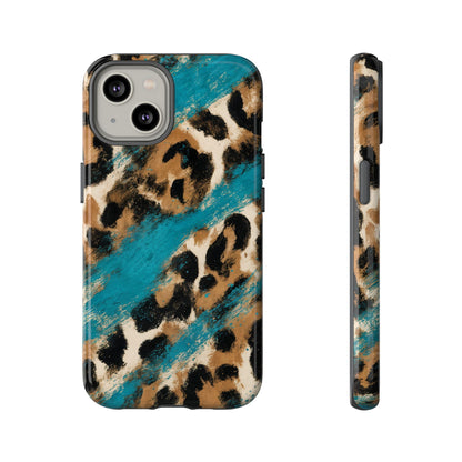 Turquoise Leopard Tough Case