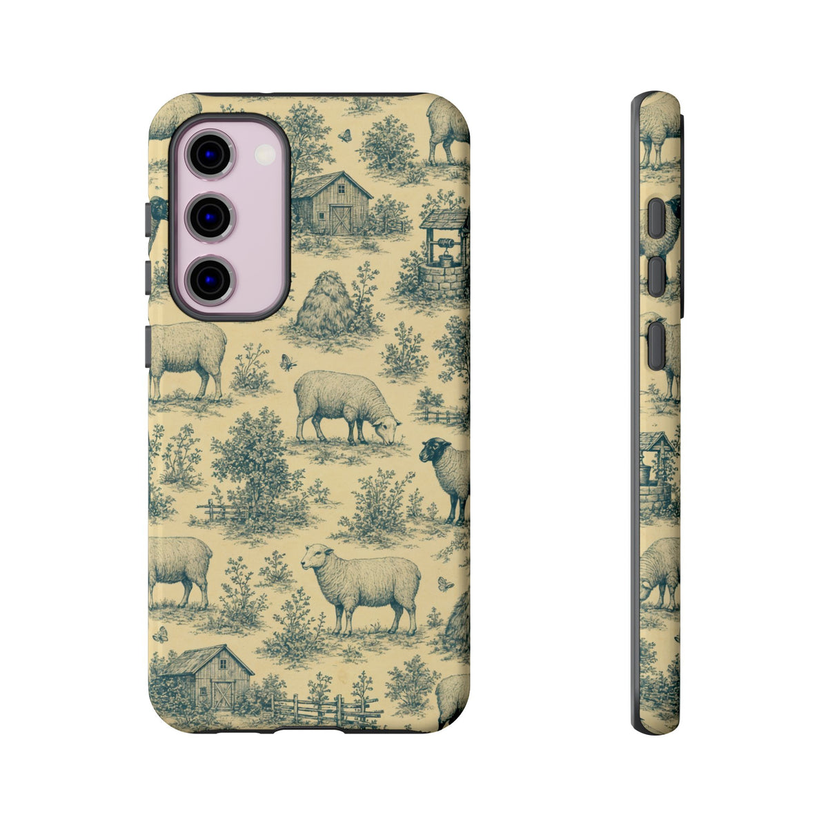Sheep Toile Tough Case