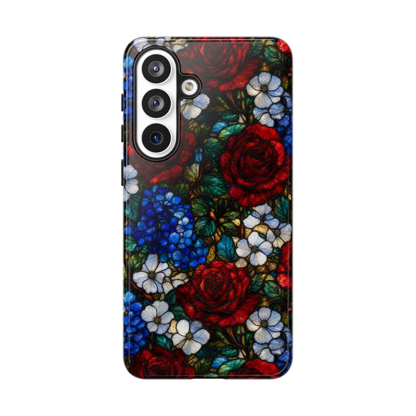 Patriotic Floral Glass Tough Case