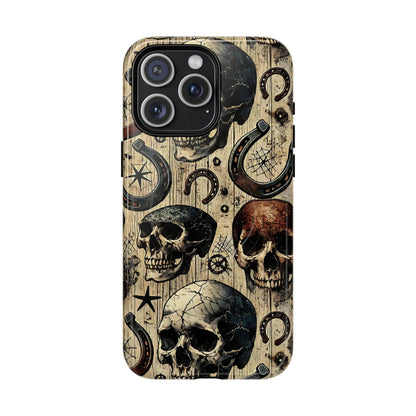 Skulls and Horseshoes Magnetic Case