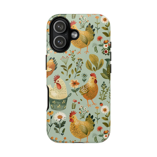 Garden Chickens Tough Phone Case