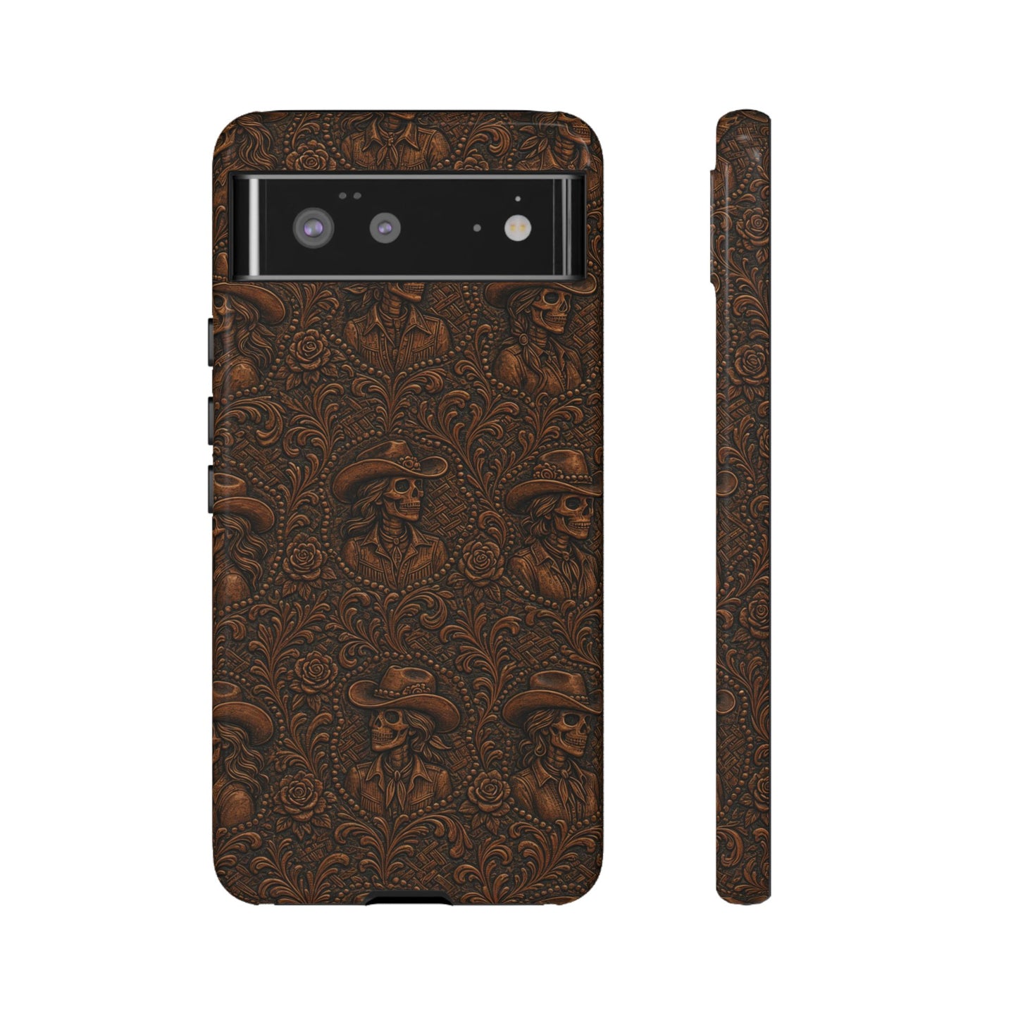 Tooled Skeleton Cowgirl Tough Case