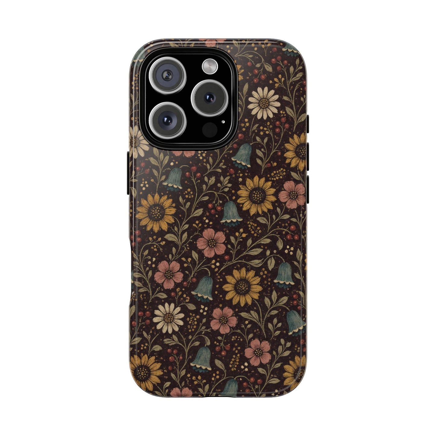 Plum Folk Floral Tough Case
