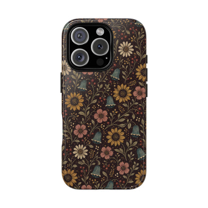 Plum Folk Floral Tough Case