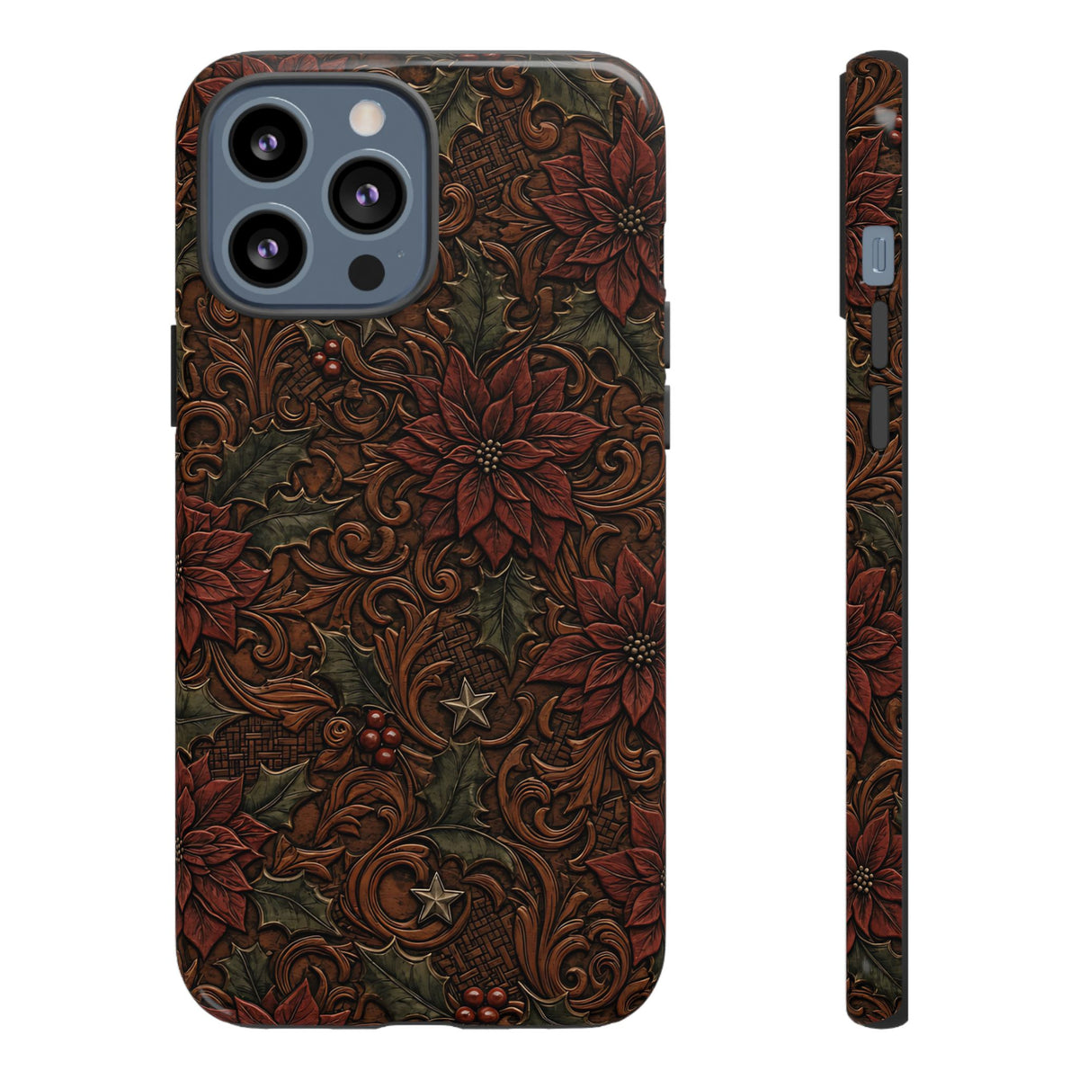 Tooled Poinsettia Tough Case
