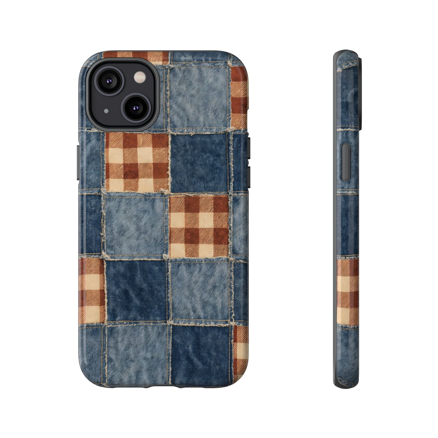Denim Patchwork Tough Case