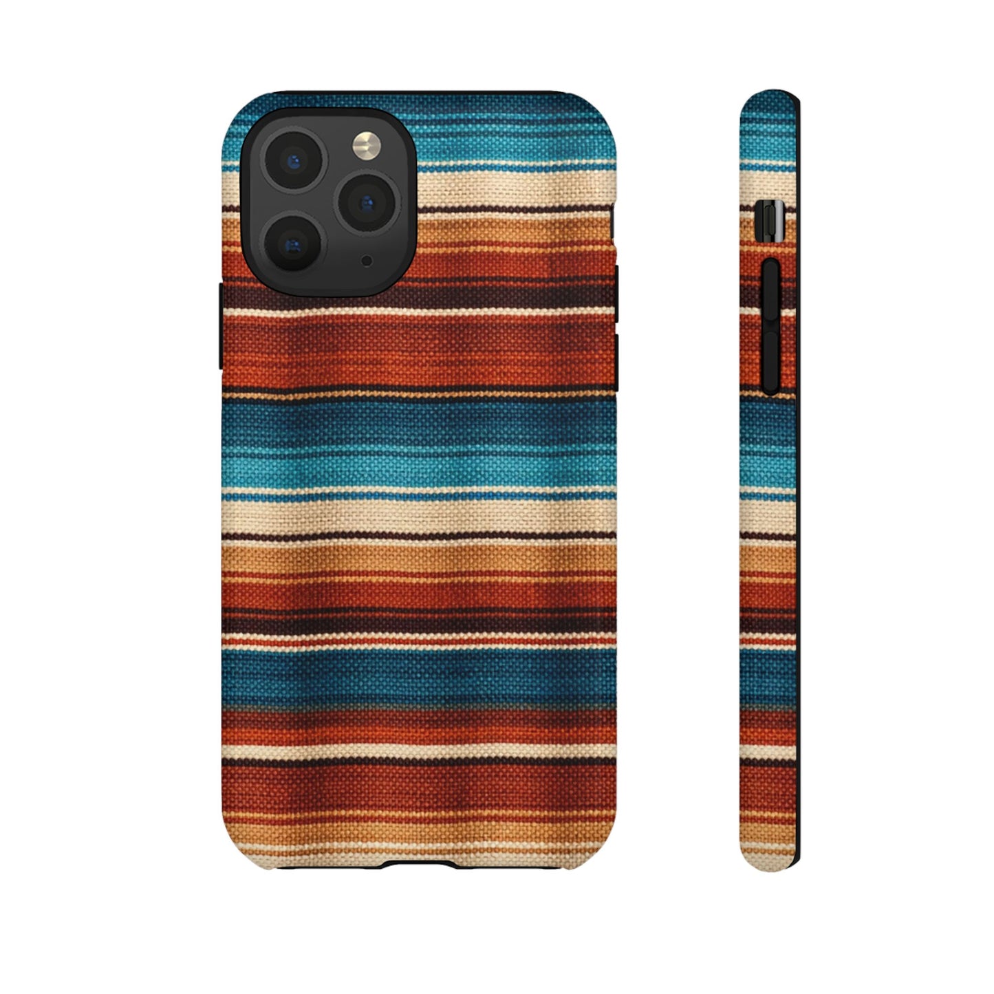 Turquoise + Orange Serape Tough Case