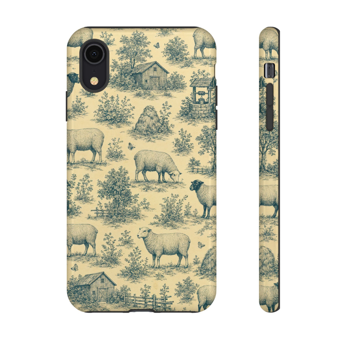 Sheep Toile Tough Case