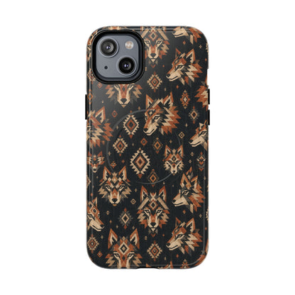 Aztec Wolves Magnetic Case