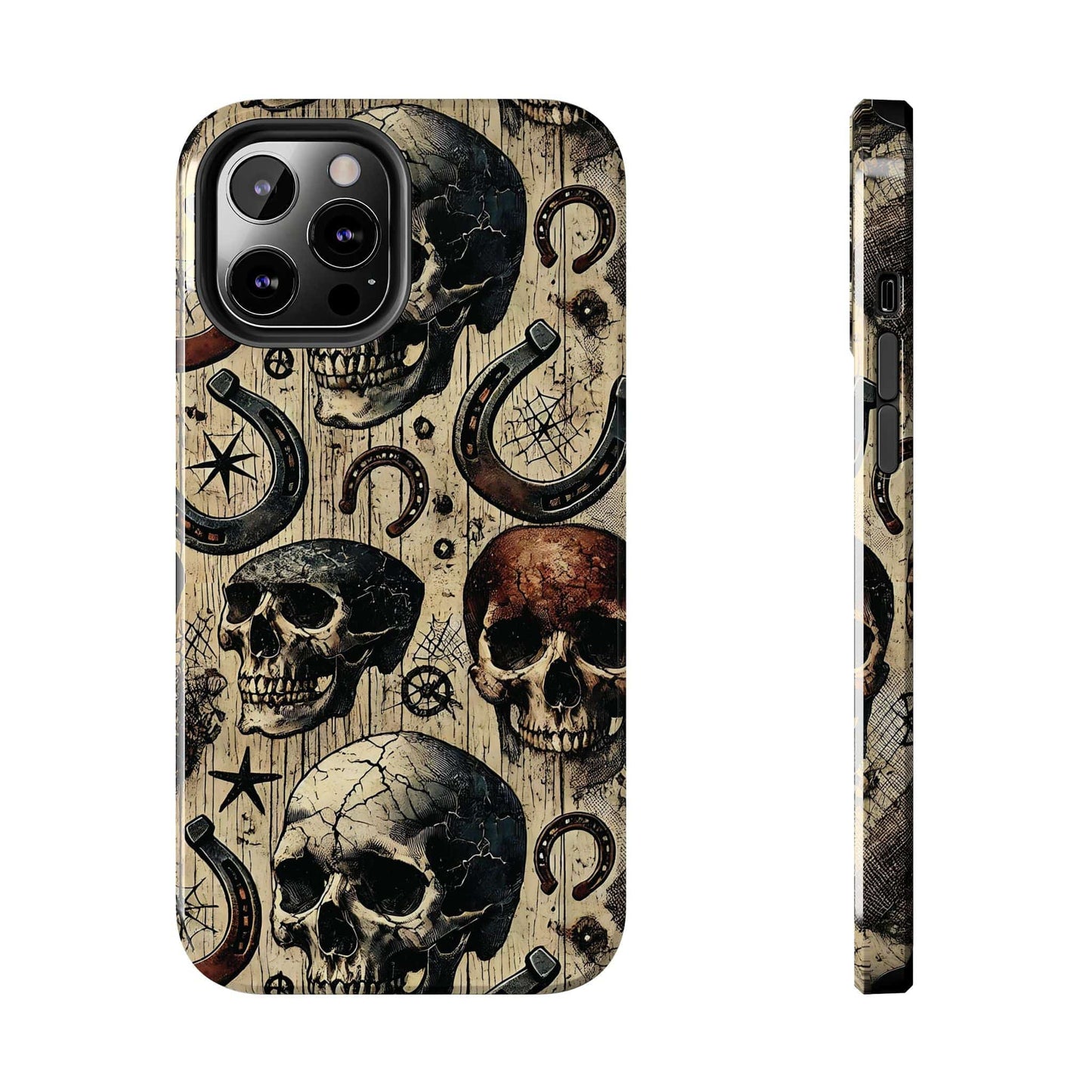 Skulls and Horseshoes Phone Case