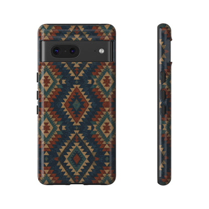 Navy Aztec Tough Case