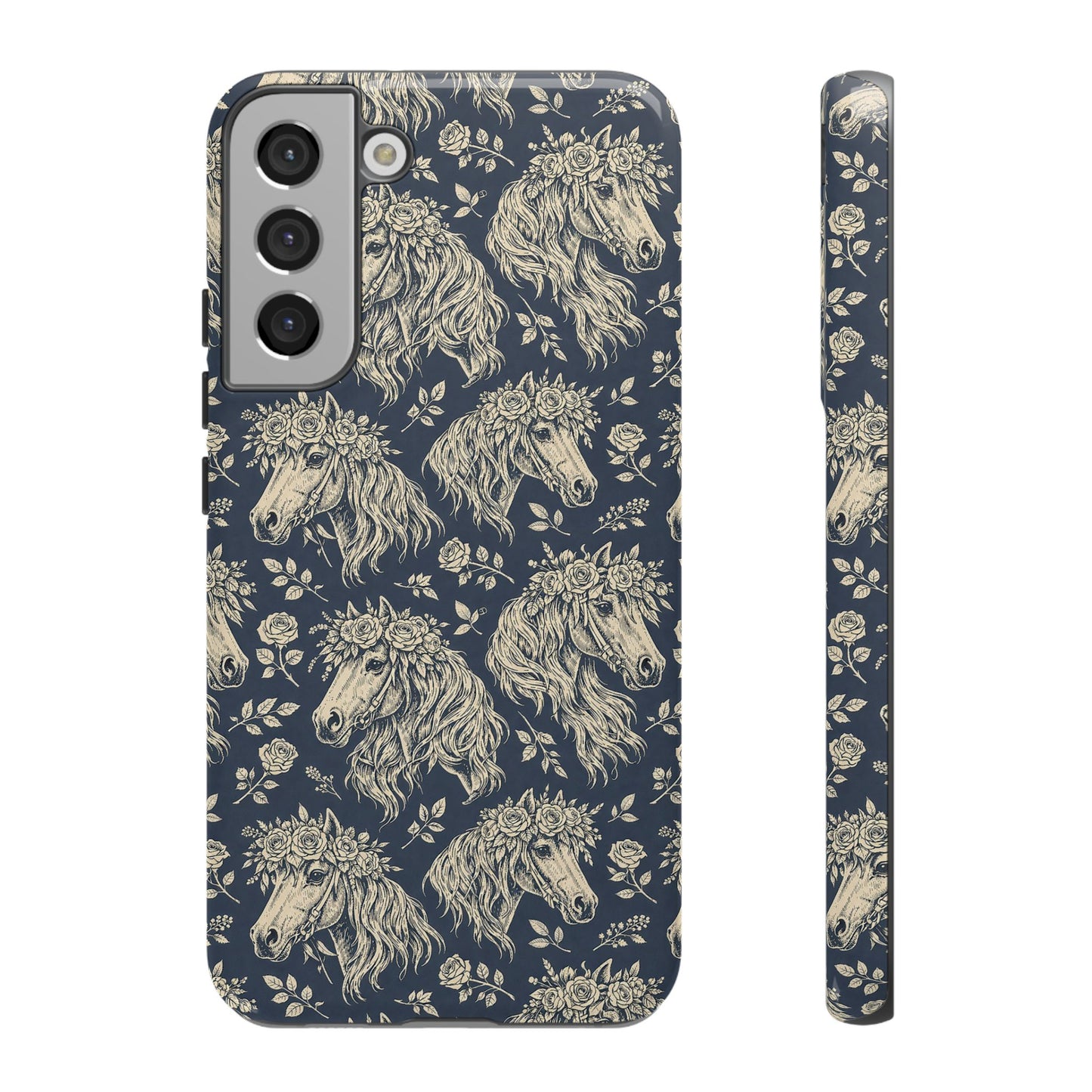Floral Horses Tough Case