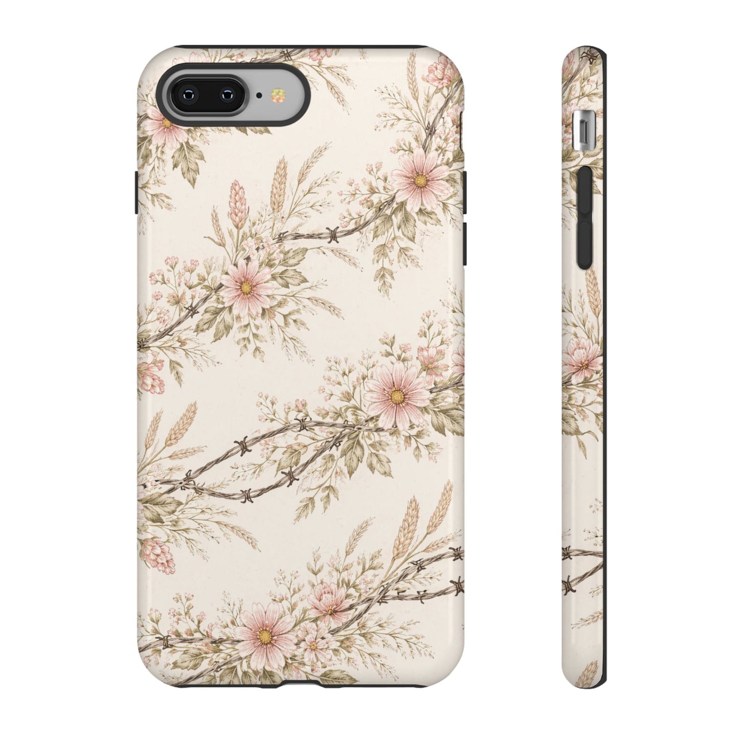 Floral Barbed Wire Tough Case
