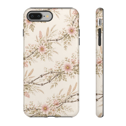 Floral Barbed Wire Tough Case