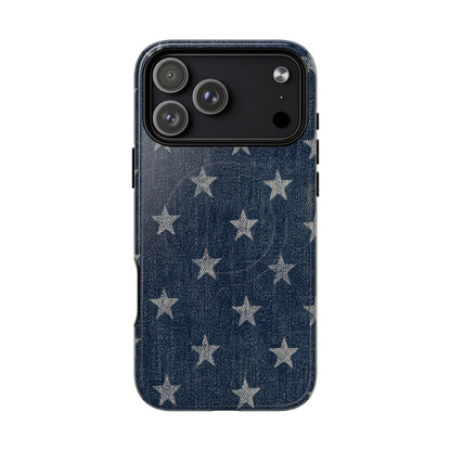 Denim And Stars Magnetic Case