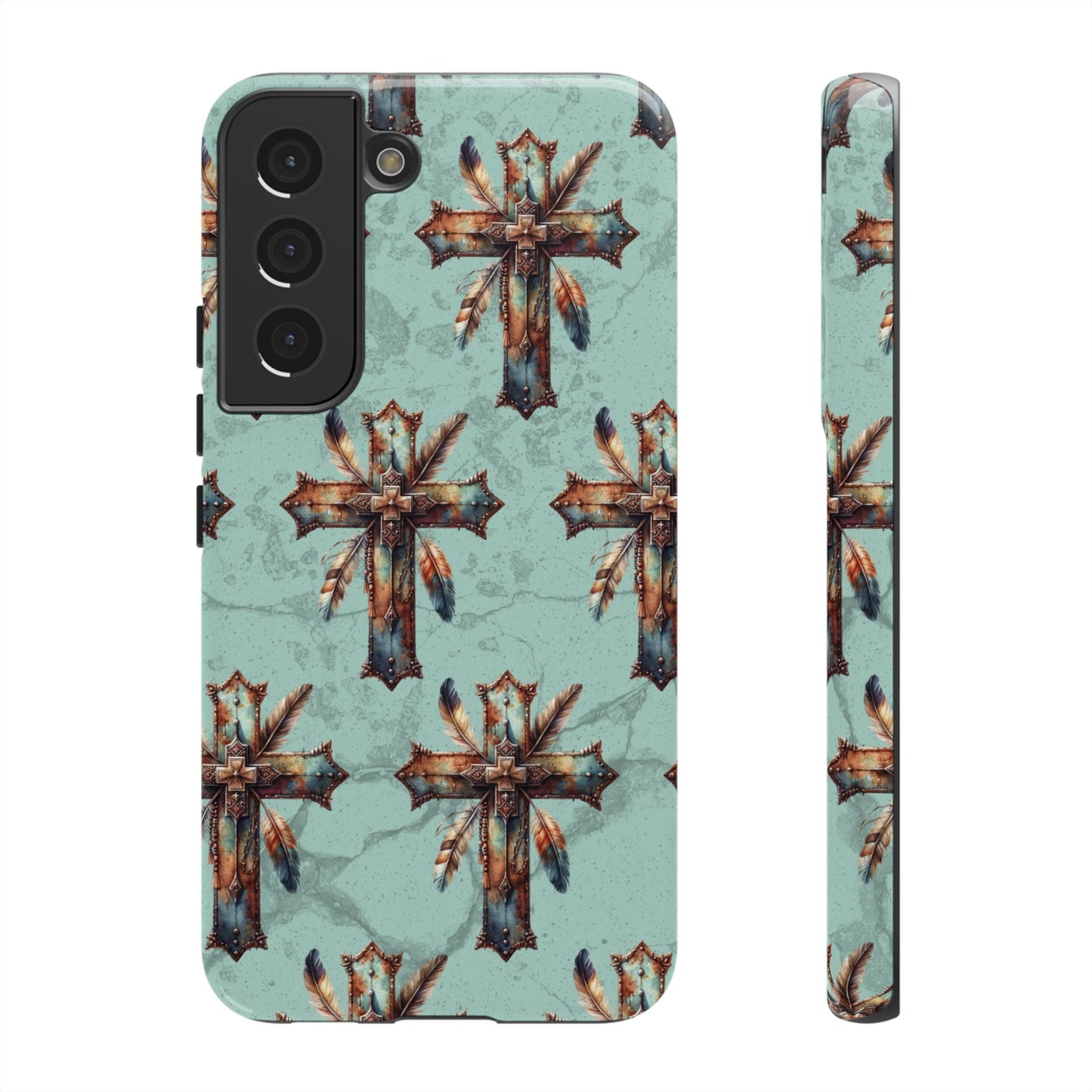 Crosses And Feathers Tough Case