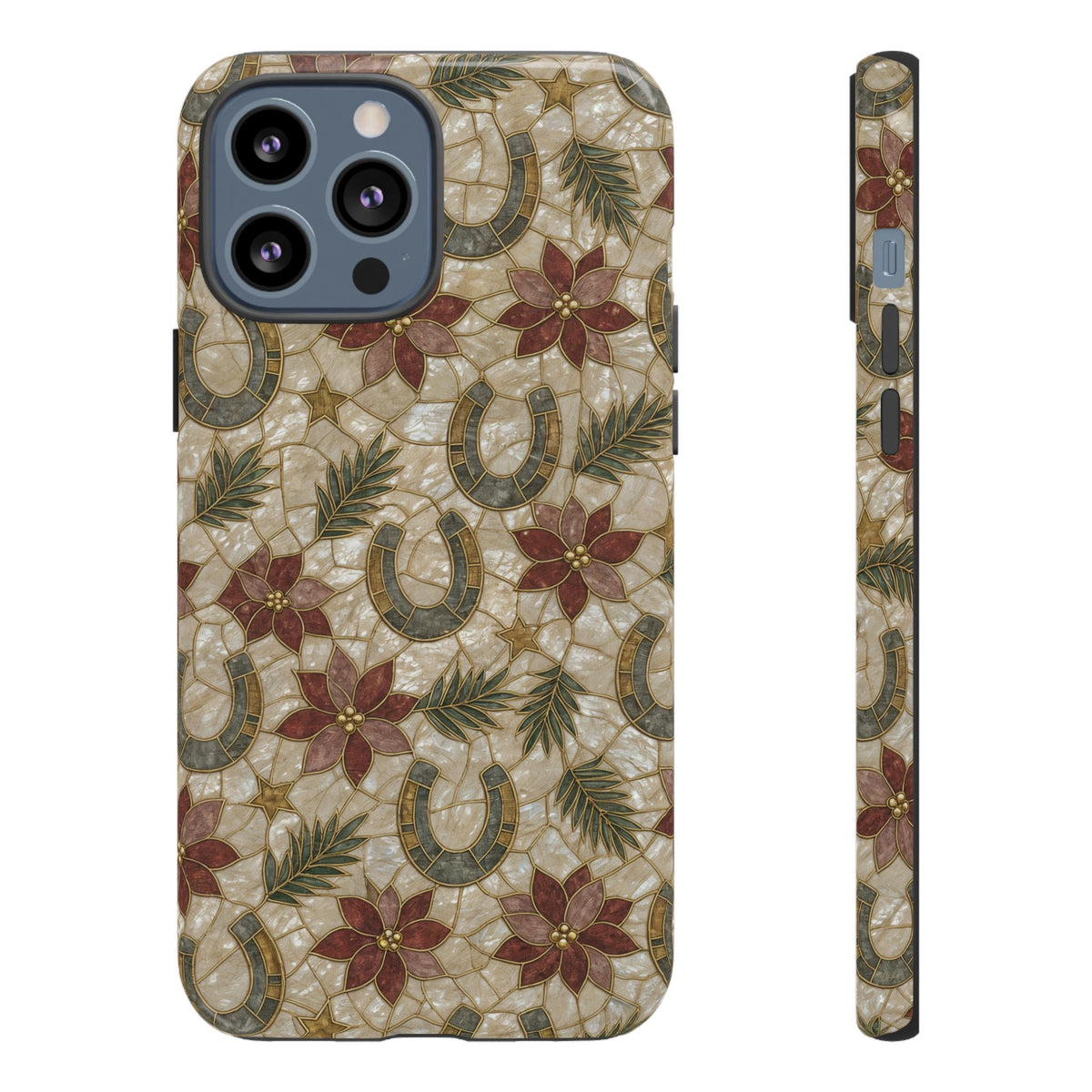 Pearl Horseshoe Poinsettia Tough Case