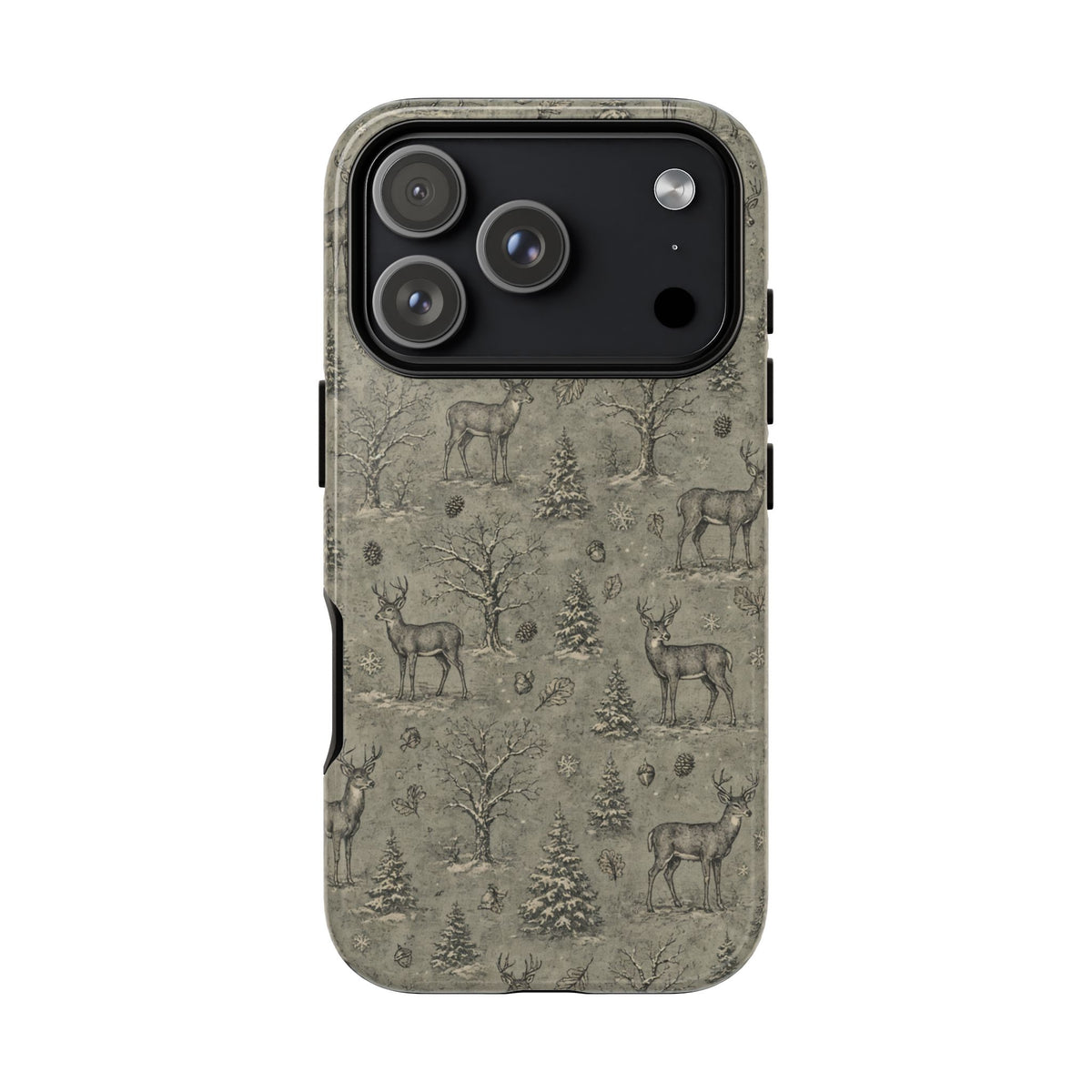 Etched Winter Buck Tough Case