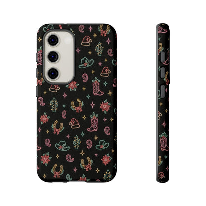 Neon Holiday Doodles Tough Case