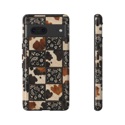 Cowhide Bandana Checkered Tough Case