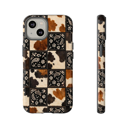 Cowhide Bandana Checkered Tough Case