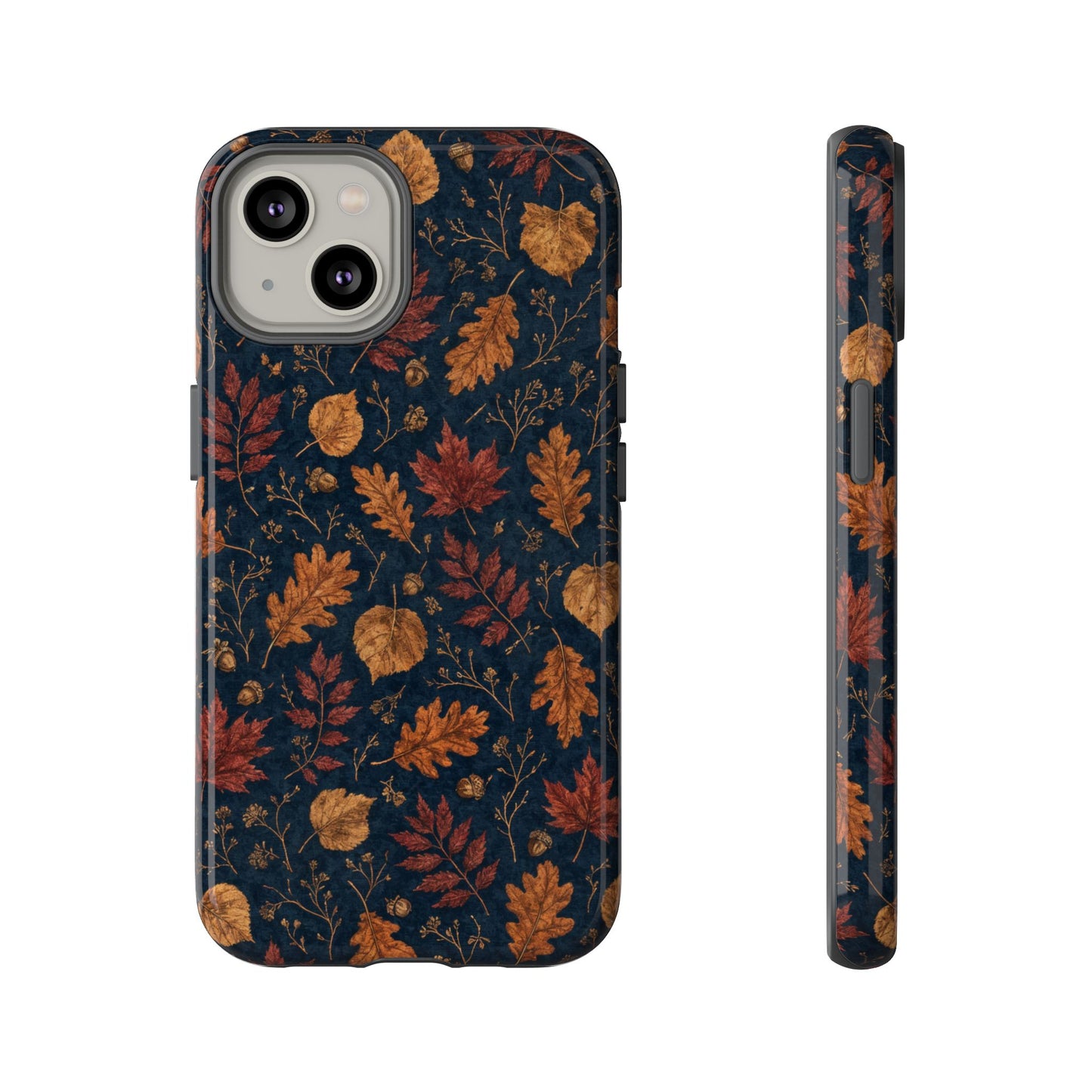 Navy Oak Leaf Tough Case