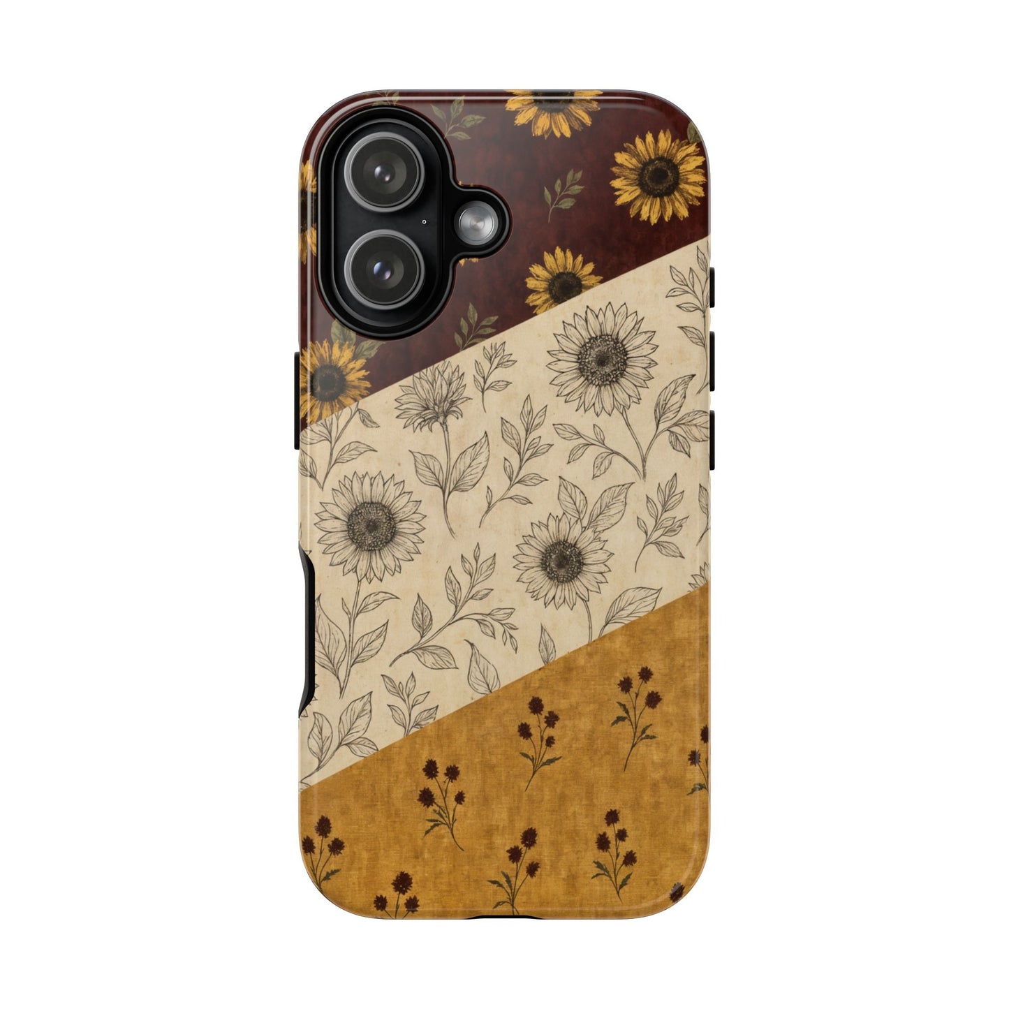 Sunflower Burgundy Swaths Tough Case