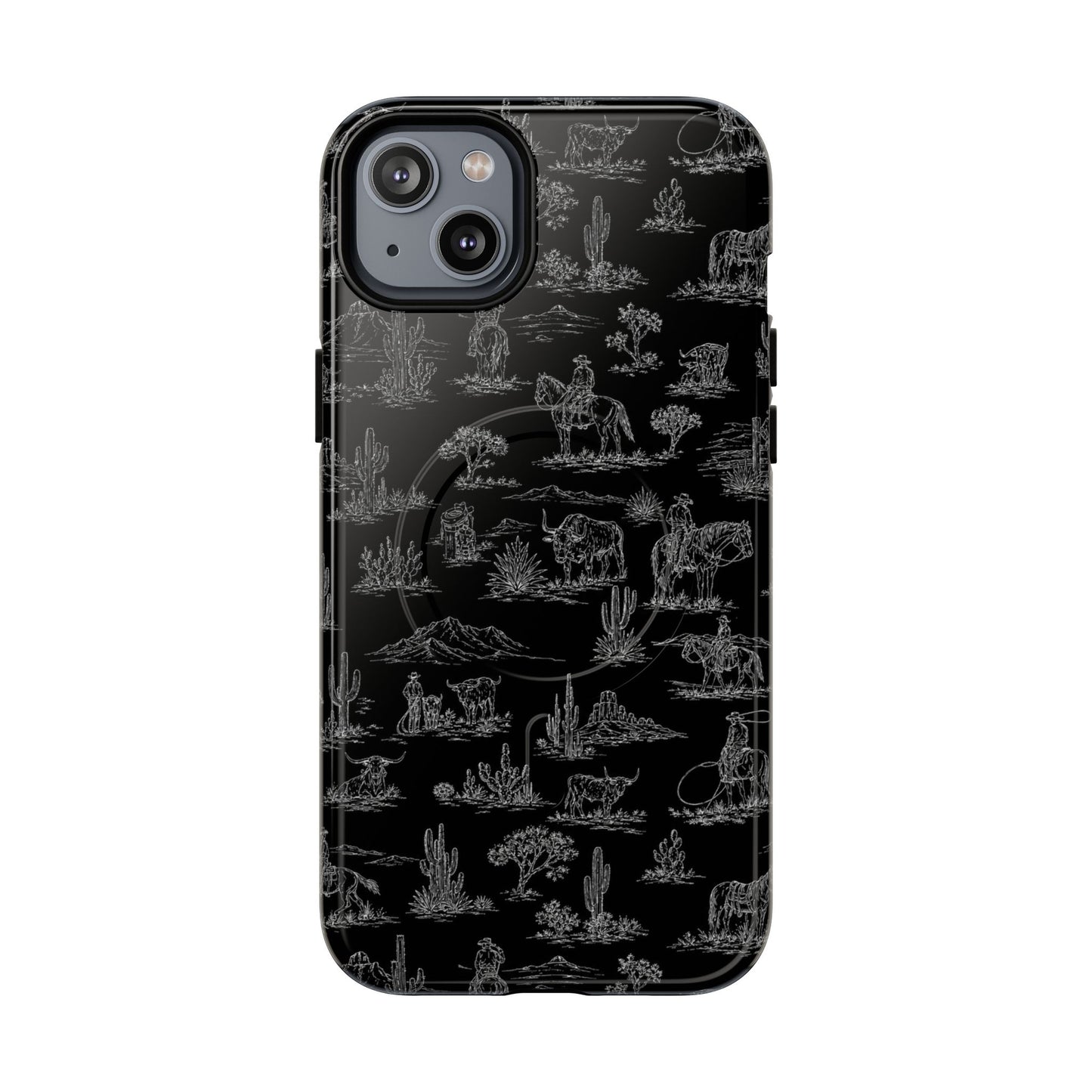 Midnight Toile Magnetic Case