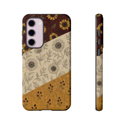 Sunflower Burgundy Swaths Tough Case