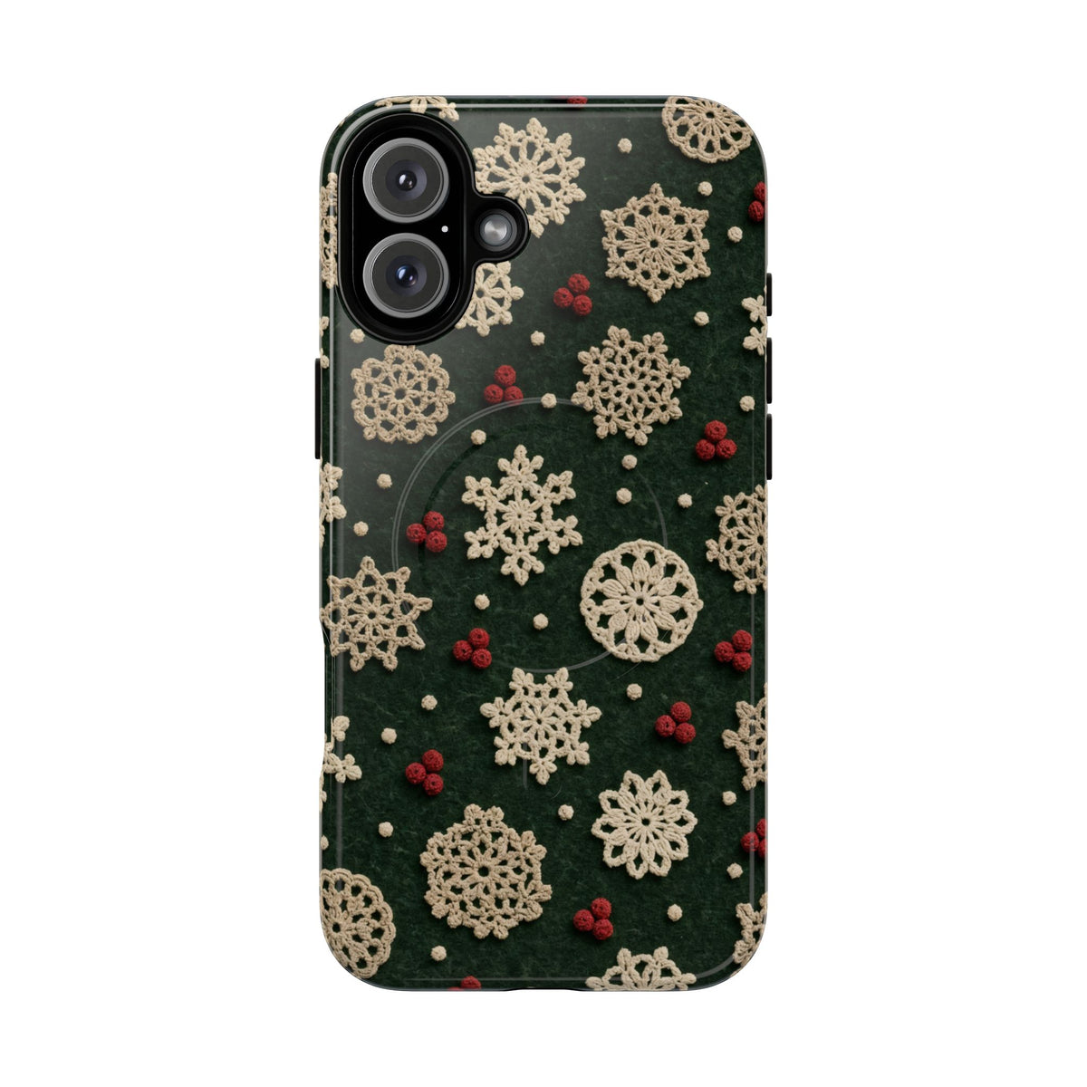 Crochet Snowflakes Magnetic Case