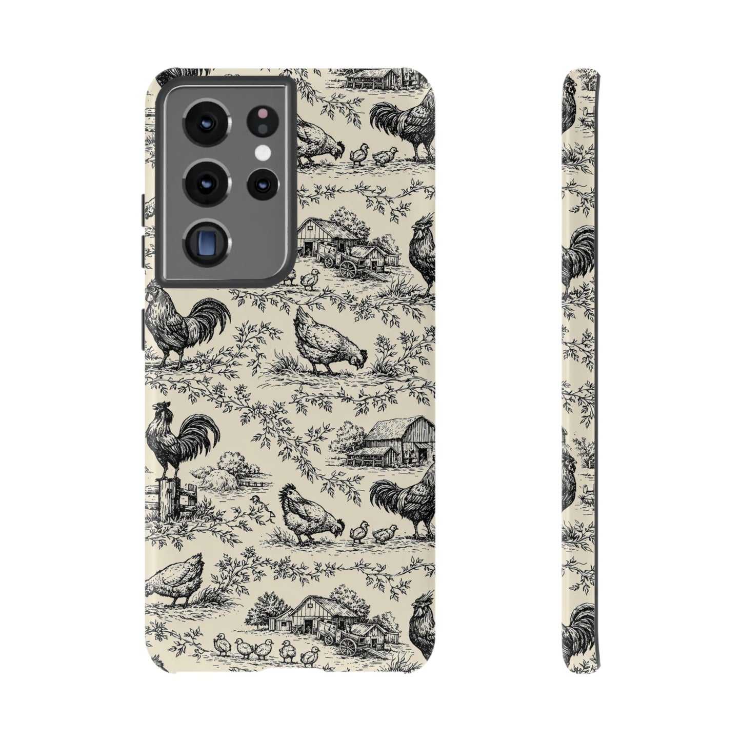 Toile Chickens Tough Case