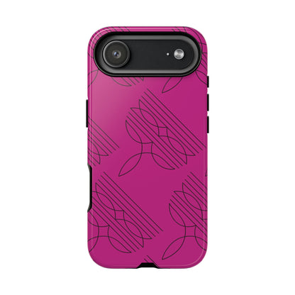Boot Stitch Pattern Tough Phone Case-Pink