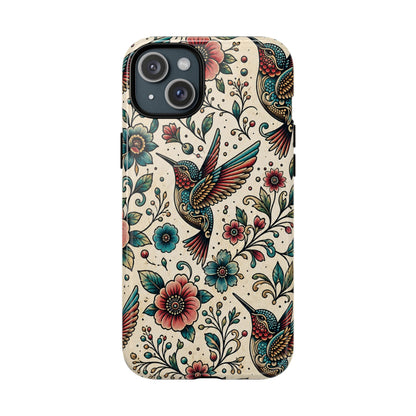 Retro Hummingbird Magnetic Case