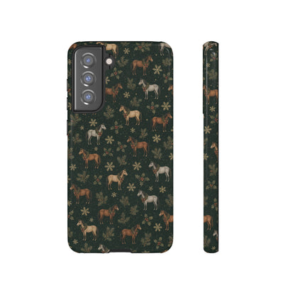 Evergreen Horses Tough Case