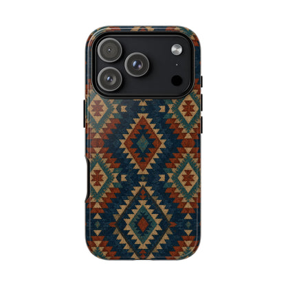 Navy Aztec Tough Case