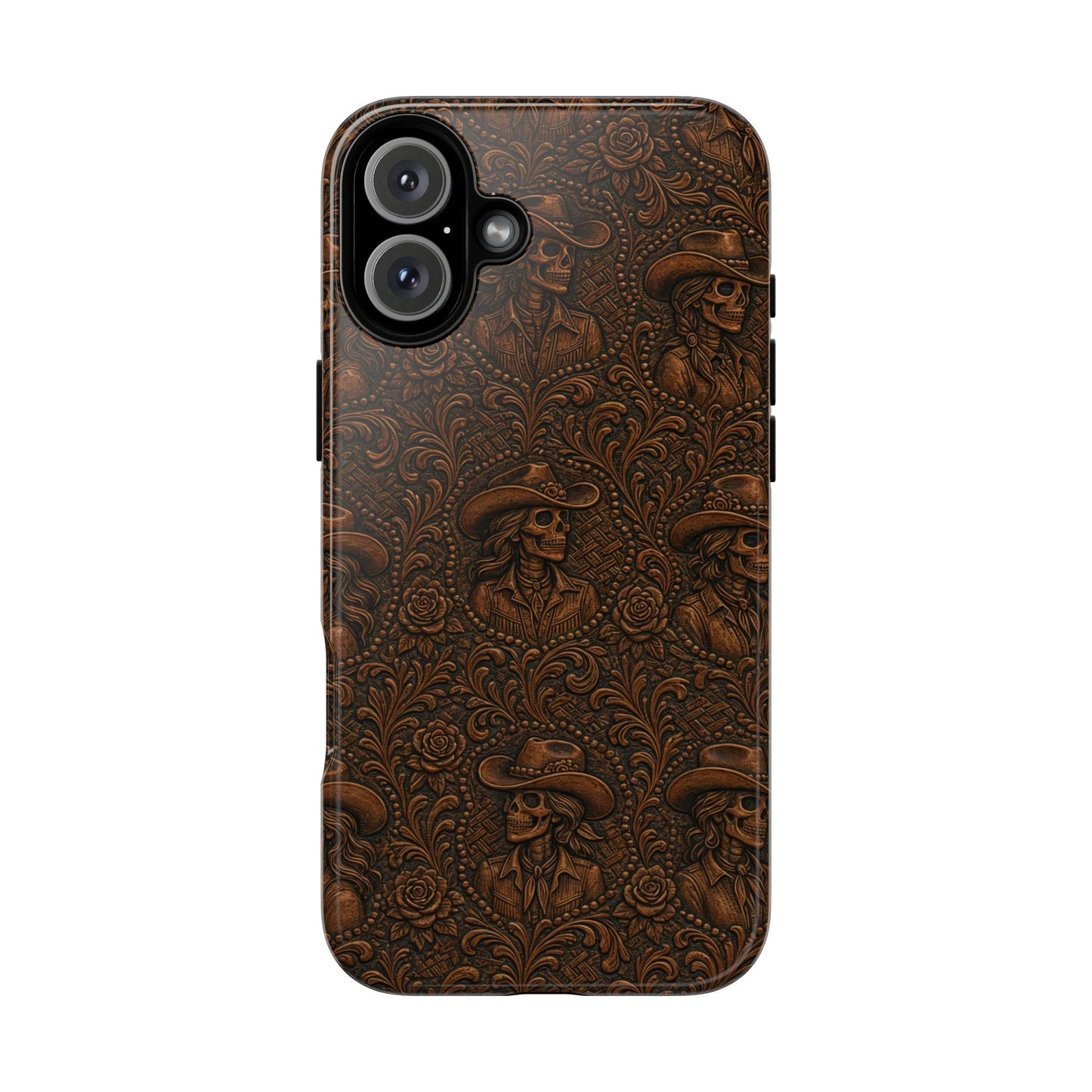 Tooled Skeleton Cowgirl Tough Case
