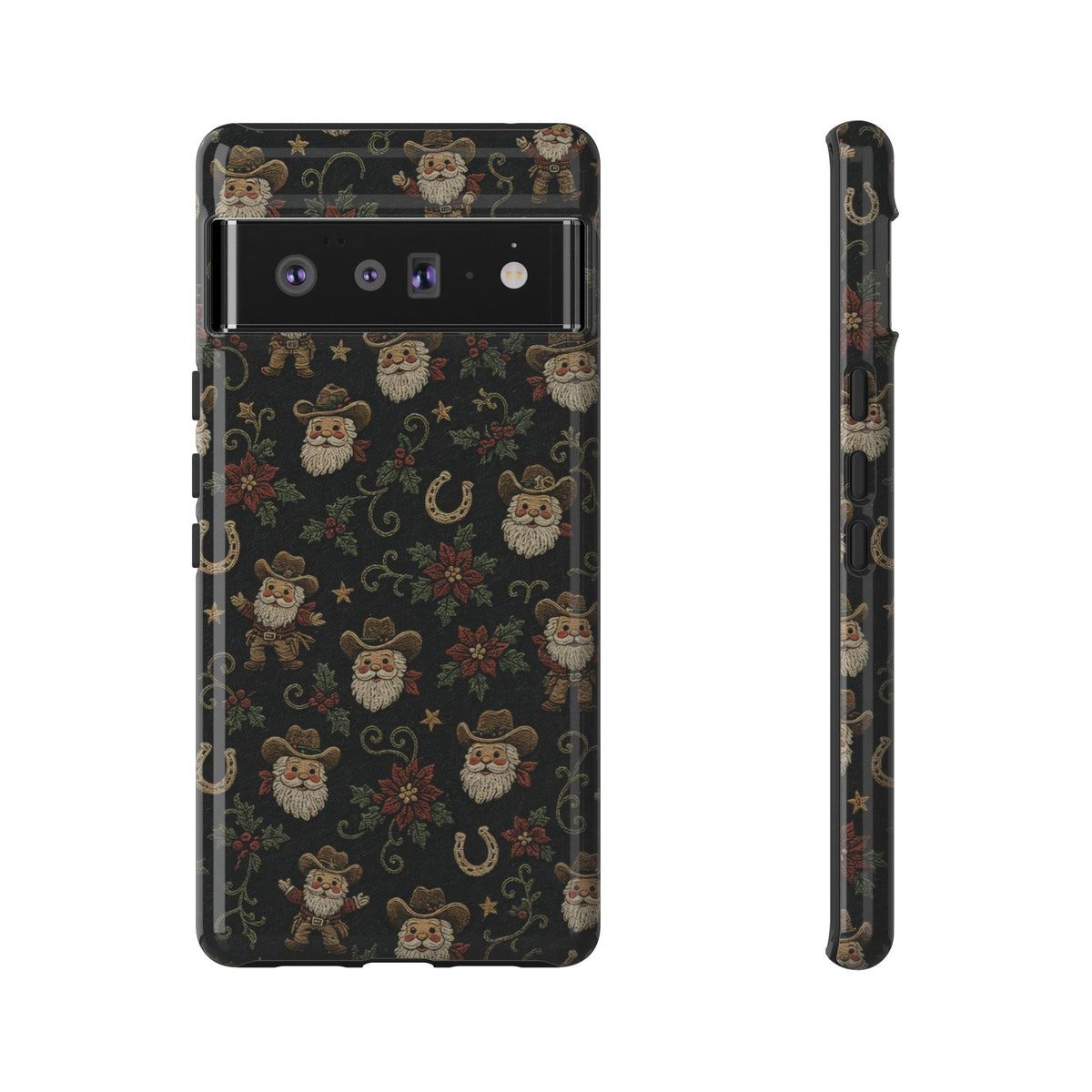 Stitched Cowboy Santa Tough Case