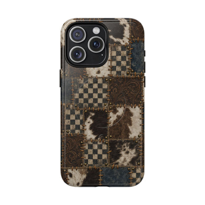 Tooled Patchwork Magnetic Case