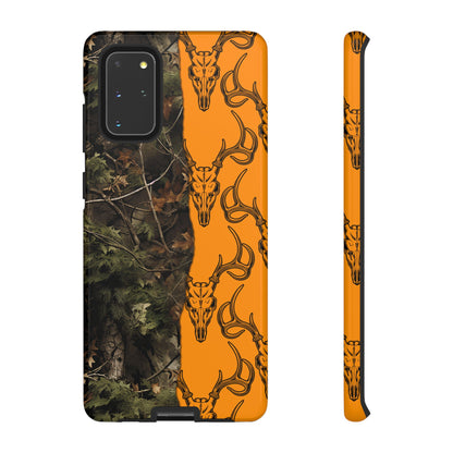 Camo Deer Skulls Orange Tough Case