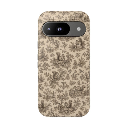 Squirrel Toile Tough Case