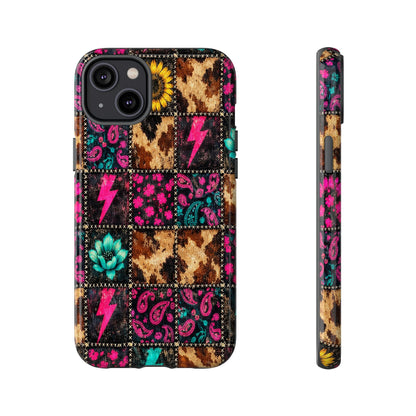 Neon Patchwork Tough Case