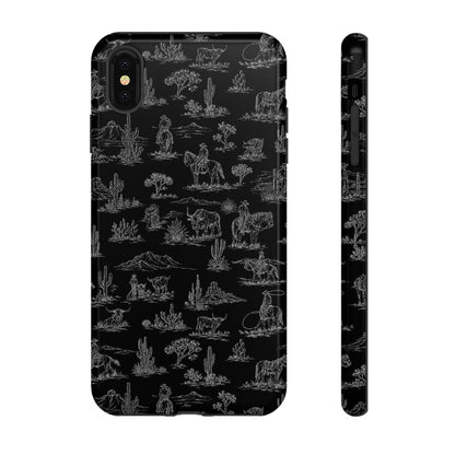 Midnight Toile Tough Case