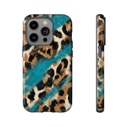 Turquoise Leopard Tough Case