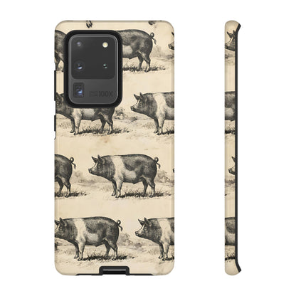 Vintage Pigs Tough Case